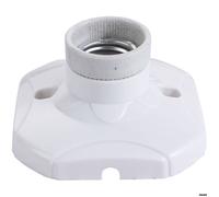 Douille de plafond - Unbrand - Plastique et porcelaine - Blanc - E27 max. 60W - Dimensions 9x9 cm - Lot de 10 pièces