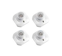 Douille de plafonnier E27 à vis, douille murale/murale avec culot E27, AC 230 V, porte lampe carrée blanche, base support AMPOULE