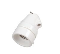 Douille de suspension en céramique E27 avec crochet GG50, type | 2 500 W résistant hautes températures pour les lampes chauffantes, les radiateurs de salle de bain et les