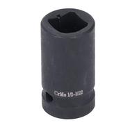 Douille de taraud M22 - Outil carré d'entraînement 1/2" compatible avec les tarauds machines M22 - Acier CRMO de qualité impact avec finition phosphatée noire pour cliquets