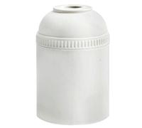 Douille E-27 lisse blanche 4 A - Idéal pour les installations d'éclairage à la maison et au bureau, compatible avec les ampoules standard.