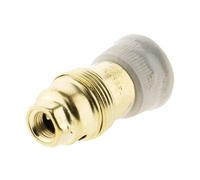 Zenitech Douille E14 en laiton – bague porcelaine – borne de terre