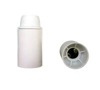 Douille E14 thermoplastique lisse blanc