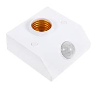 Douille E27 à Détecteur de Mouvement, Éclairage Nocturne Ac85-265v | Installation Rapide en ABS et Alliage de Zinc, Blanc, pour Escaliers et Buanderie, Usage Intérieur