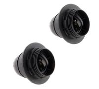 Douille E27 avec bague - ZENITECH - Lot de 2 - Noir - Thermoplastique - 4A - 250V - Installation facile