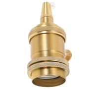 Douille E27 en Alliage D'aluminium, Style Vintage, Couleur Or | Remplacement à Vis, Installation Simple, Entretien Facile, Compatible Lustre, Ventilateur, Veilleuse