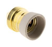 Zenitech Douille E27 en laiton, collerette porcelaine