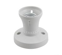 Douille E27 en plastique pour plafonnier 250 V pour blanc | Construction en plastique, tension de 220-250 V, taille compacte de 7,5 cm, styles droits/obliques, ventilateur de plafond ou