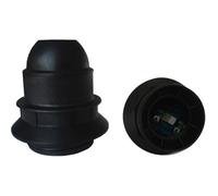 Douille E27 + bague - noir - Zenitech