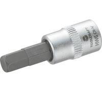 Douille-embout 6 pans intérieurs 6 mm Longueur: 25 mm TOOLCRAFT 816071 Propulseur: 1/4\ (6.3 mm)