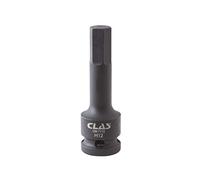 Douille embout choc héxagonale 12mm L.78mm 1/2" Cr-Mo - SA 0481 - CLAS Equipements