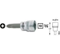 Douille-embout cruciforme Phillips PH 4 Longueur: 60 mm Hazet 8806-PH4 Propulseur: 3/8\ (10 mm) 1 pc(s)