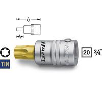 Douille-embout TORX® intérieur T 100 Longueur: 80 mm Hazet 1012-T100 Propulseur: 3/4\ (20 mm) 1 pc(s)