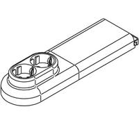 Douille en verre, blanc, 2 voies - Contact de protection de la douille blanc 3651010