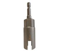 Douille hexagonale 1/4" 6 mm fente Cr-V llen 80 mm de long pour outils électriques pour fixation de crochets à vis, porte-tasses M7,5 M6,5 M5 et écrous à ailettes