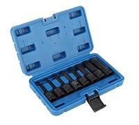 Douille Hexagonale Allen, 8 Pièces Jeu de Douilles à Clé Hexagonale à Entraînement 1/2 "pouces avec étui de Rangement Solide H5/H6/H8/H10/H12/H14/H17/H19
