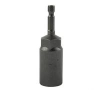 Douille hexagonale longue portée 80 mm 1/4 pour réparation générale - Ensemble d'écrous hexagonaux à couple élevé pour outils de changement de frein - Tailles de 5,5 mm à 19 mm (17 mm)