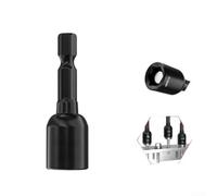 Douille hexagonale magnétique robuste de 8 mm pour adaptateur d'impact en acier 40 Cr pour liquet Entretien des machines Revêtement noir (8 x 42 mm)