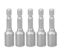 Douille hexagonale magnétique, Surface de noircissement universelle, prise trempée traitée pour perceuse électrique (5pcs length 5mm diameter 8mm)