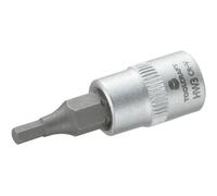 Douille-embout 6 pans intérieurs 3 mm Longueur: 37 mm TOOLCRAFT 816068 Propulseur: 1/4\ (6.3 mm)