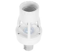 Douille Infrarouge E27 Détecteur de Mouvement, Adaptateur B22 vers E27 | Pbt Blanc, Portée 360° et Distance 10m, Délai Réglable 10 à 120 S, pour Couloirs