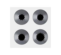 Douille Inox cannelée à petits fours de BUYER 16 dents D14 mm