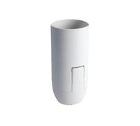Douille lisse E14 blanche, plastique PET recyclé - Tibelec