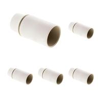 Douille lisse sans bague E14 - blanc - Zenitech (Lot de 5)