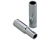 Douille longue chrome vanadium 1/2" 6 pans 17mm SAM OUTILLAGE