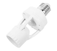 Douille Lumineuse à Détecteur de Mouvement E27, Installation Facile | Pbt Blanc, Haute Sensibilité, Économie D'énergie, pour Escaliers et Portes, Usage Intérieur