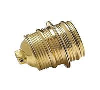 Douille métallique E14 filetée, idéale pour l'éclairage décoratif intérieur et extérieur, compatible avec les ampoules E14.