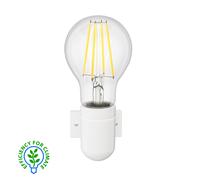Douille murale en porcelaine FEL blanc incl. lampe E27 efficacit