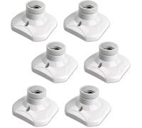 Douille Plafond E27 à Visser, AC 220-240V, Support Douille pour Ampoule LED, Base Plafonnier Culot E27, lot de 6