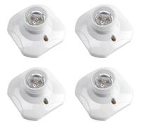 Douille Plafond E27 à Visser, AC 220-240V, Support Douille pour Ampoule LED, Base Plafonnier Culot E27, lot de 4