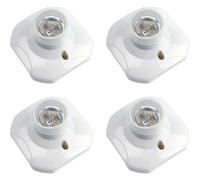 Douille plafond E27 - MHY® - Visser - AC 220-240V - Lot de 4 - Plastique blanc - Culot E27 - Facile à installer