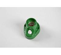 Douille porcelaine E27 interrupteur vert base courbe
