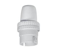 Douille pour ampoule B22 avec bague - isolant blanc