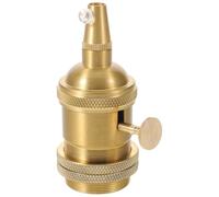 Douille pour Ampoule Vintage en Alliage D'aluminium Couleur Or | Compatibilité Polyvalente, Résistance à Poussière Taches, Entretien Facile, Installation sans Effort