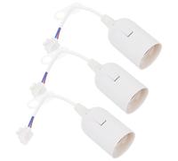 Douille pour Lampe Intérieure E27 avec Bornes, Accessoire Suspendu | Douille Laiton, Plastique Blanc, Connexion Sûre, Câblage Souple, Installation Facile, Usage Intérieur