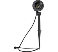 Douille pour spot extérieur Focus, GU10, 230 V, noir, angle réglable