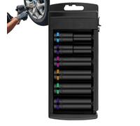 Douille Profonde Kit d'Allongés à Code Couleur pour Clés Hexagonales | Coffret à douilles avec entraînement industriel pour garage atelier mécaniciens dépannage routier
