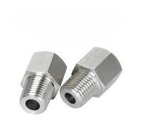 Douille réducteur hexagonale M8 femelle à mâle M5 6 10 12 1/8 "1/4" 3/8 "BSPP BSPT, adaptateur en acier inoxydable 304, haute pression for jauge(M8x1.25 Female,M16X1.5 MALE_FEMALE TO MALE)
