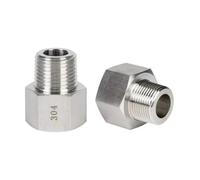 Douille réductrice hexagonale femelle à mâle G3/8" | Adaptateur haute pression en acier inoxydable 304 for manomètre(M20X1.5 MALE_FEMALE TO MALE)