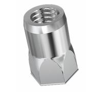 Douille taraudée - fût semi hexagonal - filetage M4 - 100 pièces RIVKLE