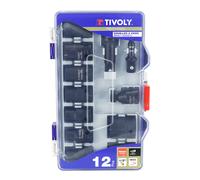 Douille Tivoly CHOC ADAPTATEUR RALLONGE 1 - 2 DIAM 8 A 24 mm COFFRET 12 PIECES
