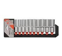 Douilles 1/2 Pouce 10 Pièces en Acier Cr-V (10-24 mm, 76 mm)