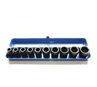 Douilles à choc 1/2 pouce acier chrome-molybdène 10-24 mm avec coffret métallique