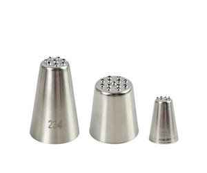 Douilles à gazon pâtisserie lot de 3, embouts douille herbe pour douille poche à douille en inox, décoration gâteau gazon fourrure cheveux, accessoires pâtisserie pour gâteaux cupcakes