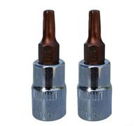 Douilles Étoilées Femelles 1/4" pour Visseuse Choc Résistantes(T20) | Acier chrome vanadium, traitement thermique, résistance pour usure, couple élevé, pour t8 à T40