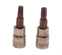 Douilles Étoilées Femelles 1/4" pour Visseuse Choc Résistantes(T27) | Acier chrome vanadium, traitement thermique, résistance pour usure, couple élevé, pour t8 à T40